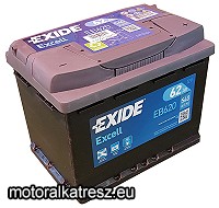 Exide EB620 Excell 62Ah akkumulátor