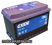Exide EB740 Excell 74Ah akkumulátor