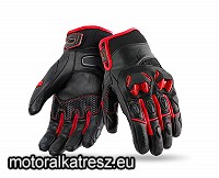 Seventy Degrees SD-N47 bőr téli-átmeneti kesztyű fekete-piros 3XL (1 pár)