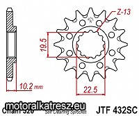 JT 100-409-14 / JTF432.14SC (sárkidobós kivitel) első lánckerék