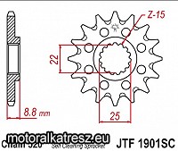 JT 100-406-13 / JTF1901.13SC (sárkidobós kivitel) első lánckerék
