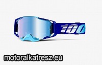 100% Armega kék védőszemüveg tükrös kék lencsével (cross/enduro/ATV/quad) 50710-360-02