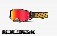 100% Armega szürke-arany védőszemüveg tükrös piros HIPER lencsével (cross/enduro/ATV/quad) 50003-00001