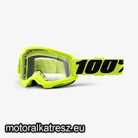 100% Strata2 UV sárga védőszemüveg víztiszta lencsével (cross/enduro/ATV/quad) 50027-00003