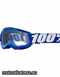 100% Strata2 kék gyerek védőszemüveg víztiszta lencsével (cross/enduro/ATV/quad) 50031-00002