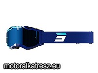 Shot Racing IRISH 2.0 FUSION kék védőszemüveg kék színű tükrös lencsével A09-29A1-B02 (1 db)