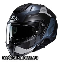 HJC i91 CARST MC5SF fekete-szürke-kék felnyitható bukósisak XS