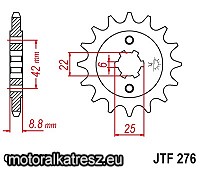JT 101-429-16 első lánckerék