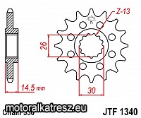 JT JTF1340.18 első lánckerék