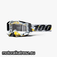 100% Racecraft2 camo-fekete-sárga védőszemüveg víztiszta lencsével (cross/enduro/ATV/quad) 50009-00019
