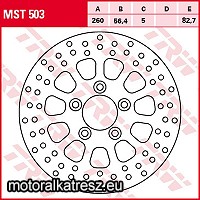 TRW Lucas MST503 féktárcsa