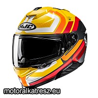 HJC i71 VIZ MC3SF sárga-piros-fehér bukósisak XS