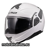 LS2 FF910 ADVANT II SOLID WHITE teljesen hátranyíló sisak M