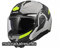 LS2 FF910 ADVANT II TRIPLE szürke-fekete-UV teljesen hátranyíló sisak S (1 db)
