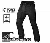Trilobite Parado Doublelayer fekete színű motoros farmernadrág, hosszított szár, AAA, 32