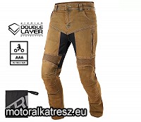 Trilobite Parado Doublelayer rozsdabarna színű motoros farmernadrág, slim fit, hosszított szár, AAA, 32