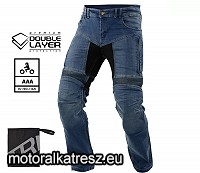 Trilobite Parado Doublelayer kék színű motoros farmernadrág, rövidített szár, AAA, 32