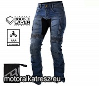 Trilobite Parado Doublelayer női kék színű motoros farmernadrág, skinny fit, hosszított szár, AAA, 28