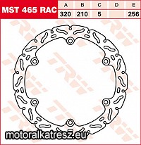 TRW Lucas MST465RAC féktárcsa