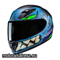 HJC Y10 FRANK MC2SF kék-zöld-lila gyerek bukósisak S