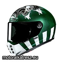 HJC V10 Crania MC4 zöld-fehér bukósisak XS