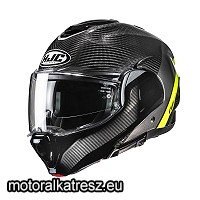 HJC F100 CARBON STAN MC3H karbon-szürke-UV hátranyitható bukósisak XS