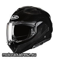 HJC F100 METAL BLACK fényes fekete hátranyitható bukósisak XS