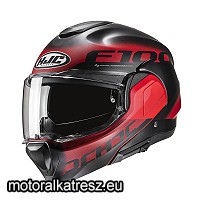 HJC F100 HETAL MC1SF fekete-piros hátranyitható bukósisak XS