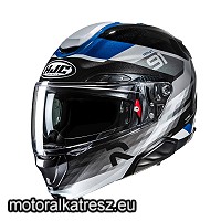HJC RPHA91 MADAL MC2 fekete-fehér-szürke-kék bukósisak XS