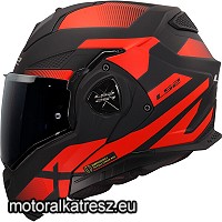 LS2 FF901 ADVANT X NOVA matt fekete-piros hátranyitható bukósisak 2XL