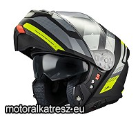 MT Genesis SV STROKE B13 matt fekete-neon sárga felnyitható sisak 2XL