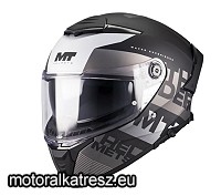 MT Thunder 4 SV WAVES B2 matt fekete-szürke bukósisak XS