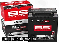 BS SLA MAX BGZ32HL gyárilag zárt akkumulátor (360°-ban forgatható, emelt indítóáramú)