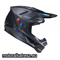 Kenny Racing  Titanium Carbon Matt Holographic cross sisak matt fekete L