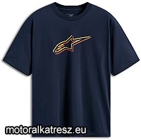 Alpinestars CSF OVERSIZED stílusú póló sötétkék S