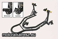 Biketec Hátsó motoros emelő emelőszemhez való mozgatható, fékezhető kerékkel