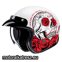 HJC V31 DESTO MC1 fehér-piros bukósisak XS