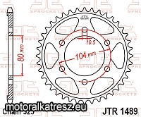 JT 114-563-46 hátsó lánckerék