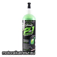 Slime 2-in-1 defektjavító folyadék belsős vagy belső nélküli gumihoz 473ml (16 oz.)