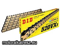 DID 520VX3 GOLD 102 szemű lánc (Direct Energy Transfer)