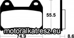 SBS (Scandinavian Brakes) 706HS / MF 206 fékbetét (1 csomag)