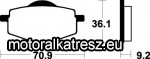 SBS (Scandinavian Brakes) 575LS / MR 75 fékbetét (1 csomag)