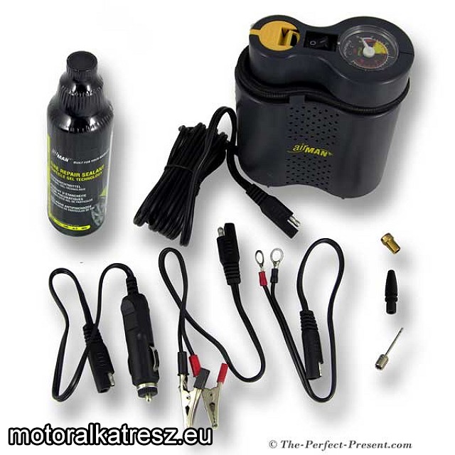   Airman Tour mini kompresszor Easy Rider csomagban (+defektjavító spray)