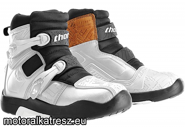 Thor Blitz LS rövid szárú csizma/cipő teljes védelemmel fehér-fekete 43 (9)
