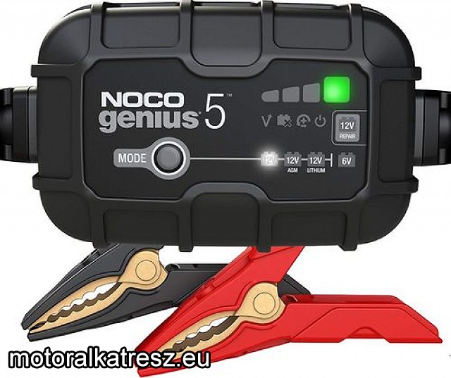 NOCO Genius 5 akkumulátor töltő 6V/12V 5A AGM/Lithium