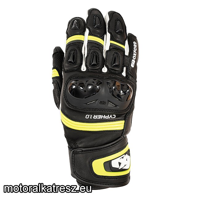Oxford Cypher 1.0 Short Leather MS Kesztyű fekete-fehér-UV M