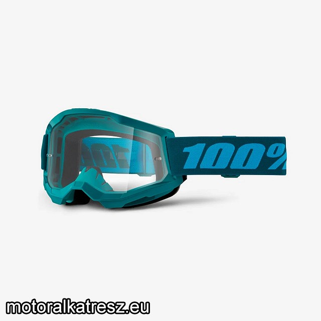 100% Strata2 50027-00023 stone világoskék védőszemüveg víztiszta lencsével (cross/enduro/ATV/quad)