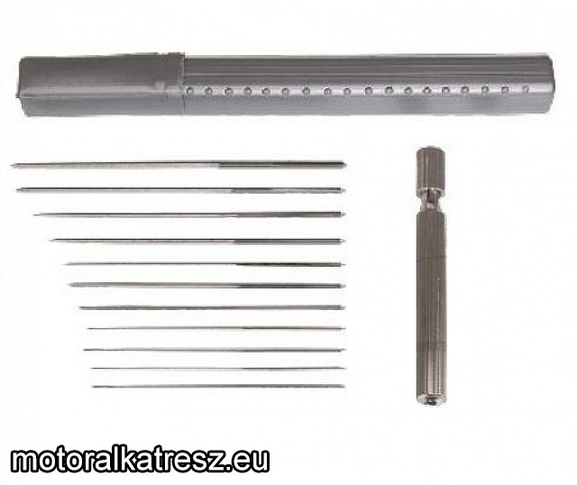   Fúvóka dörzsár készlet 12db (Jet Reamer Set) 0.6-1.9 mm