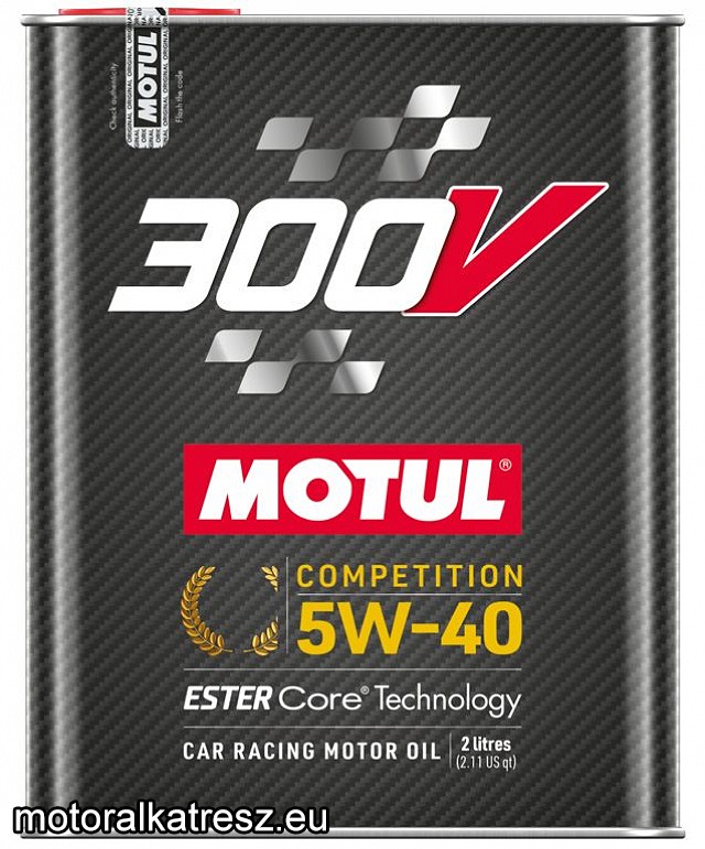 Motul 300V Competition 5W40 verseny motorolaj 2l fémdobozos (régi neve: Power)
