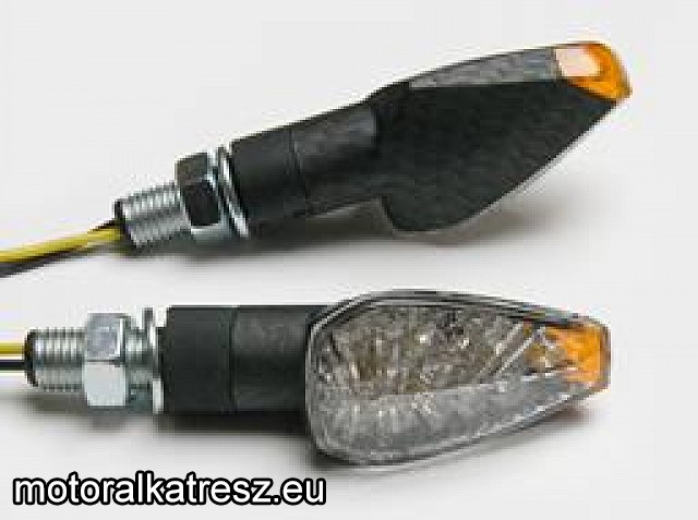 MotoPRO Fehér burás LED-es rövid szárú index pár 245-613 E jelzéssel